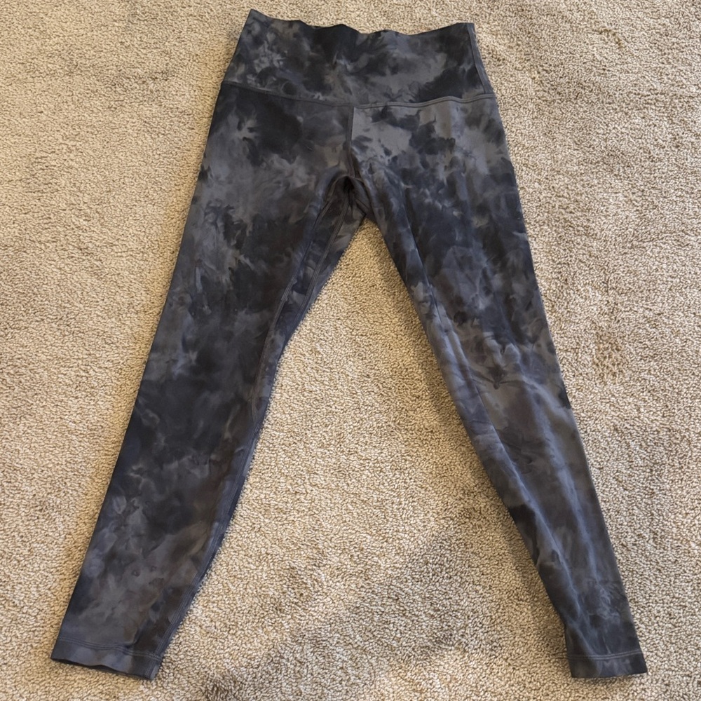 lululemon athletica Black Tie-Dye Leggings
